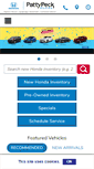 Mobile Screenshot of pattypeckhonda.com